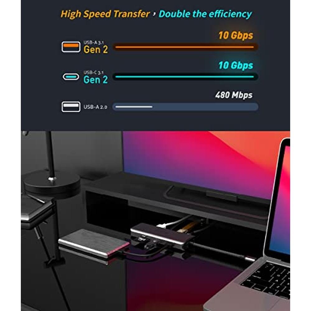 Gen2 Hub: Adam Elements USB-C Gen2 Hub Laptop Docking – In Use
