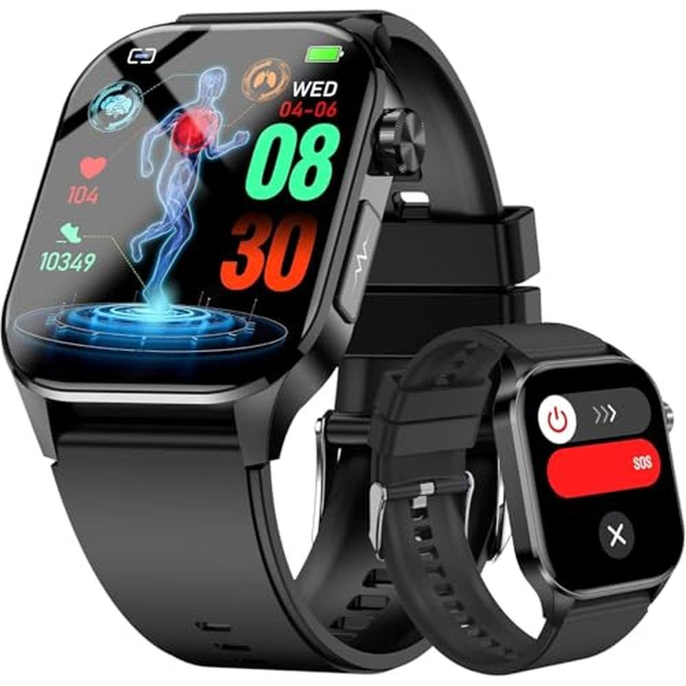 Advanced Health Smartwatch: Real-Time Blood Oxygen & Heart – Front View