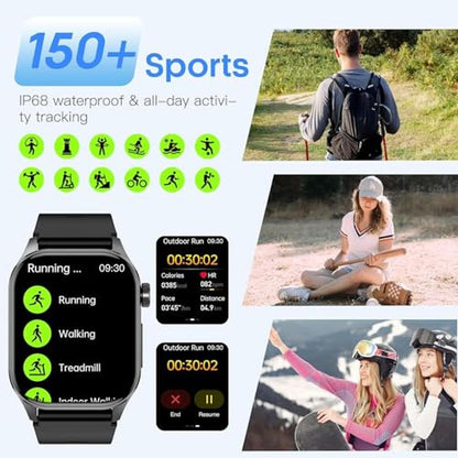 Advanced Health Smartwatch: Real-Time Blood Oxygen & Heart – Close-up Detail