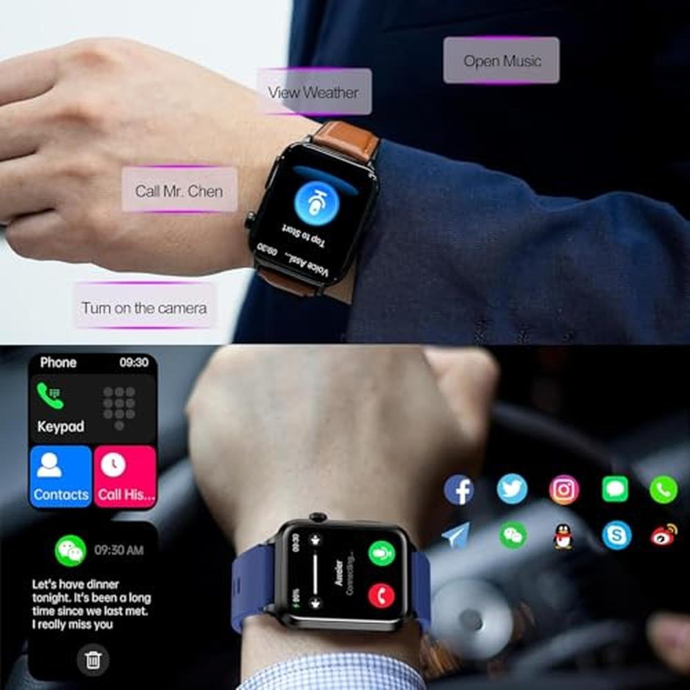 Advanced Health Smartwatch: Real-Time Blood Oxygen & Heart – In Use