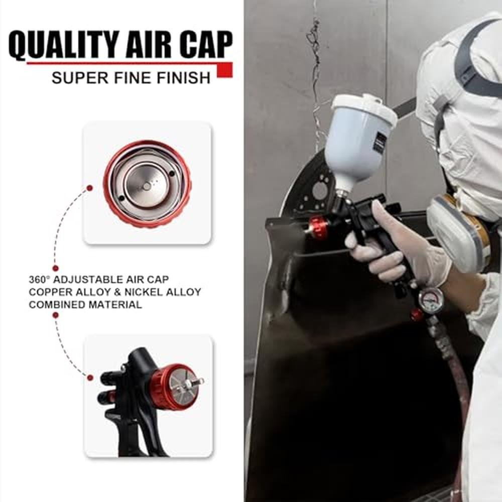 Gun Paint: AEROPRO Tools A608 HVLP Air Spray Gun 1.3mm – In Use