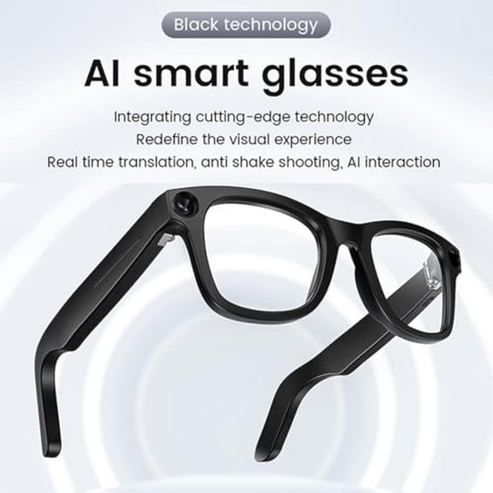 Glasses 2025: AI Smart Glasses 8MP Camera – Side View