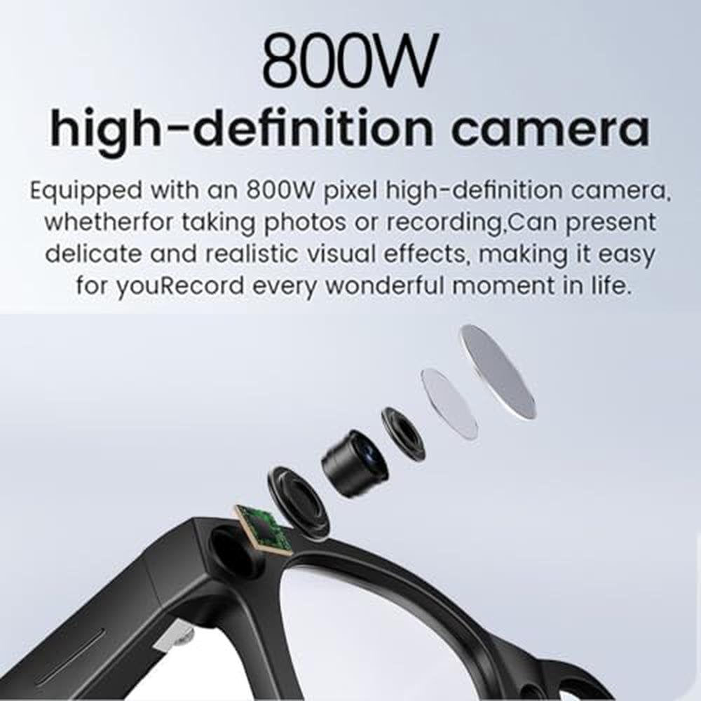 Glasses 2025: AI Smart Glasses 8MP Camera – Close-up Detail