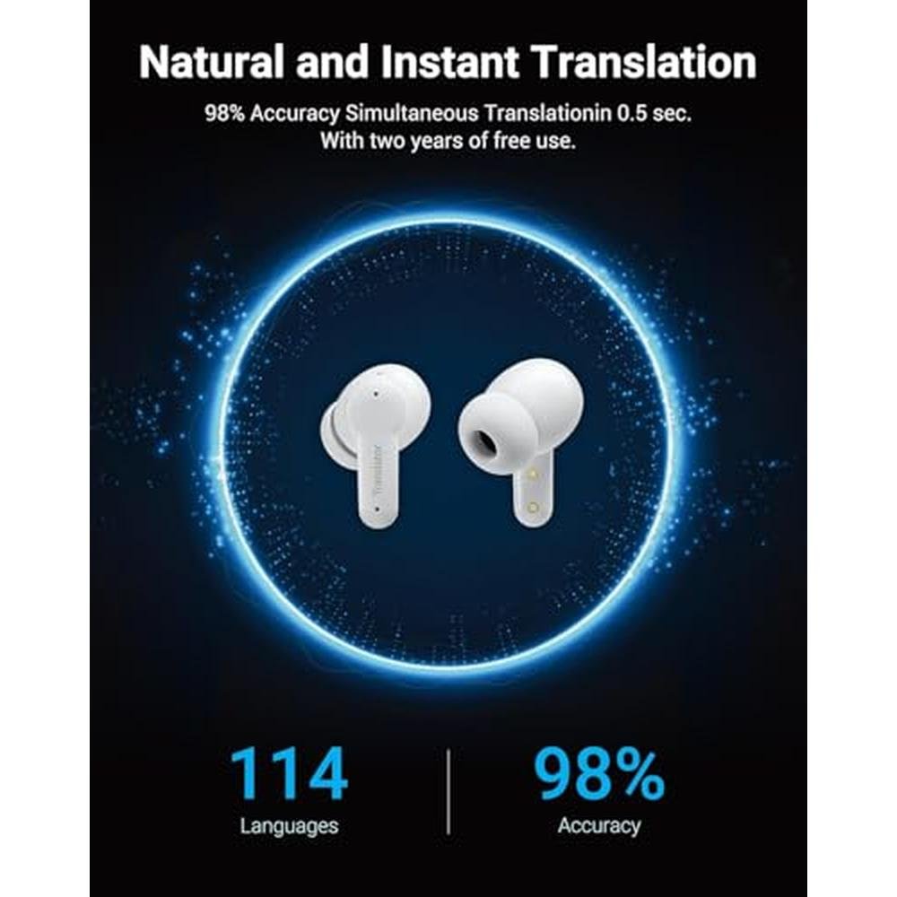 Earbuds Translation: AI-Powered Translator Earbuds with 5 – In Use