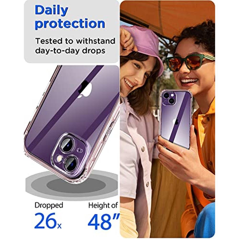 iPhone Case: AICase Clear Full Body Rugged for iPhone 14 – Close-up Detail
