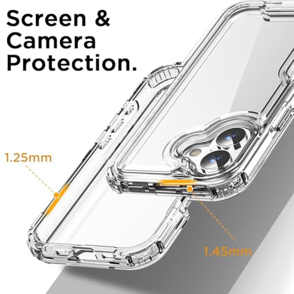 AICase iPhone 17 Clear: Heavy Duty Durable 3-Layer Crystal – In Use