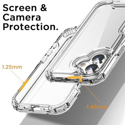 AICase iPhone 17 Clear: Heavy Duty Durable 3-Layer Crystal – In Use