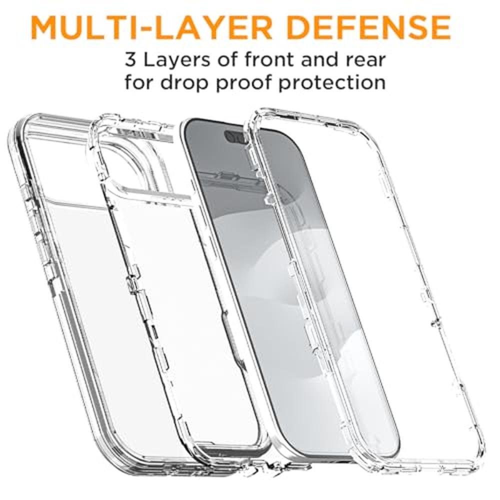 iPhone Air Case: AICase 3 in 1 Heavy Duty Drop Protection – Side View