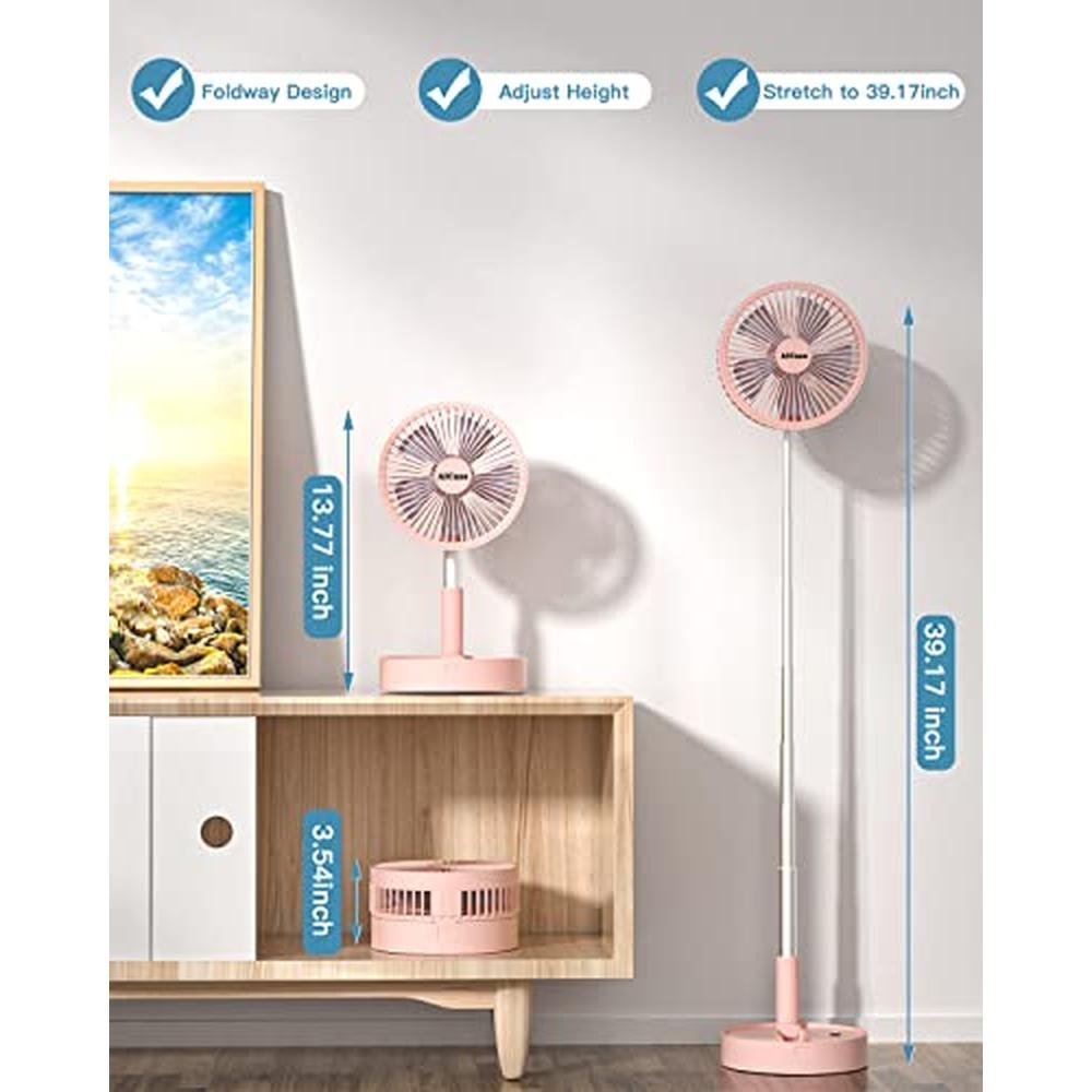 Fan AICase: AICase Stand Fan Folding Portable Telescopic – Side View