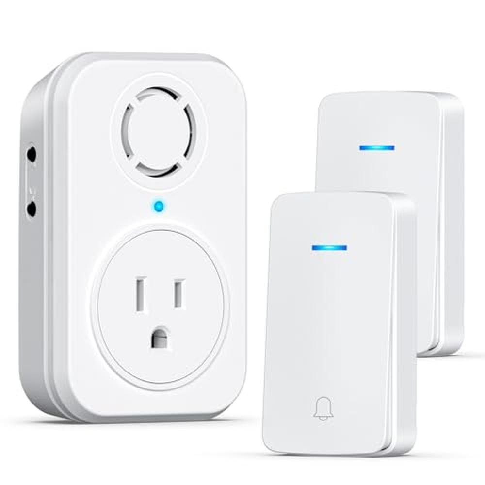 Doorbell Button: AIDA Wireless Self-Powered Doorbell with – Front View