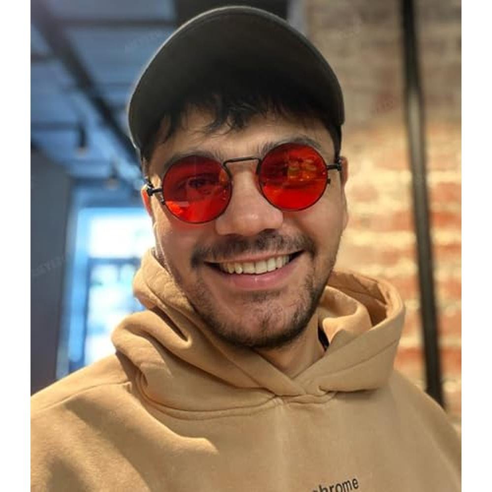 Aieyezo Round Steampunk Sunglasses – Side View