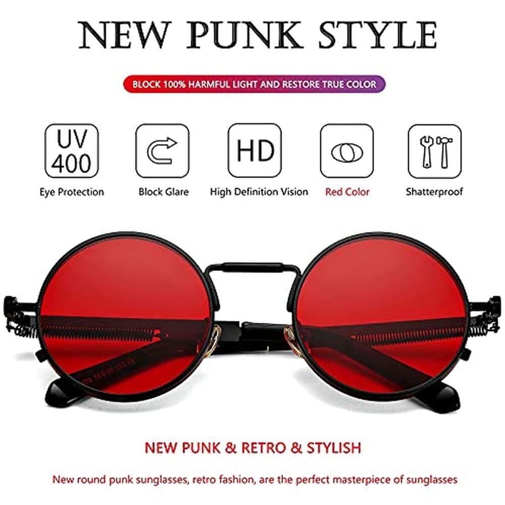 Aieyezo Round Steampunk Sunglasses – Packaging