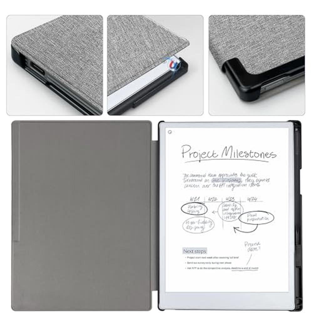 Aippdo Case: Remarkable Paper Pro Tablet 11.8 Hard Back – Side View