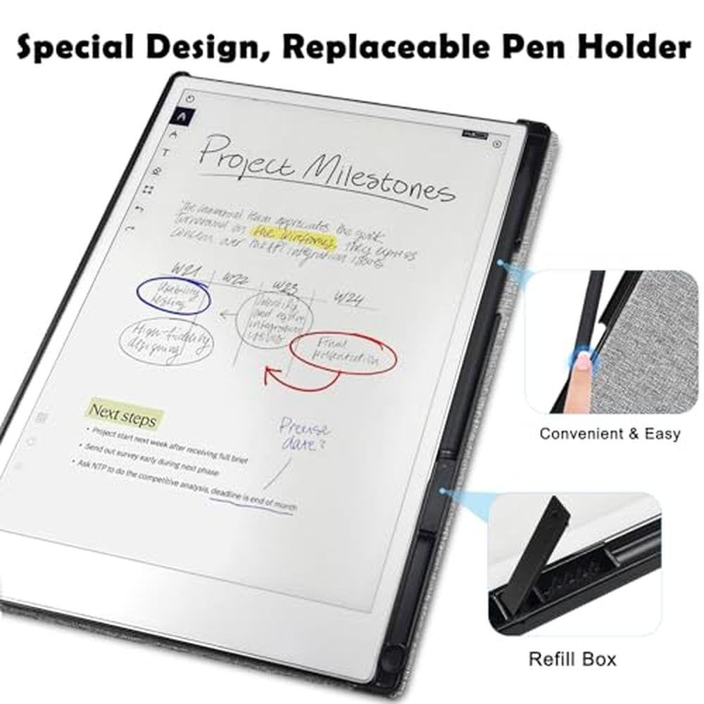 Aippdo Case: Remarkable Paper Pro Tablet 11.8 Hard Back – In Use