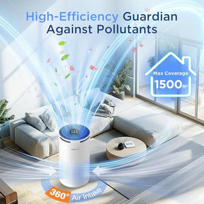 Air Purifier: DBFIT H13 HEPA Air Purifier – Side View