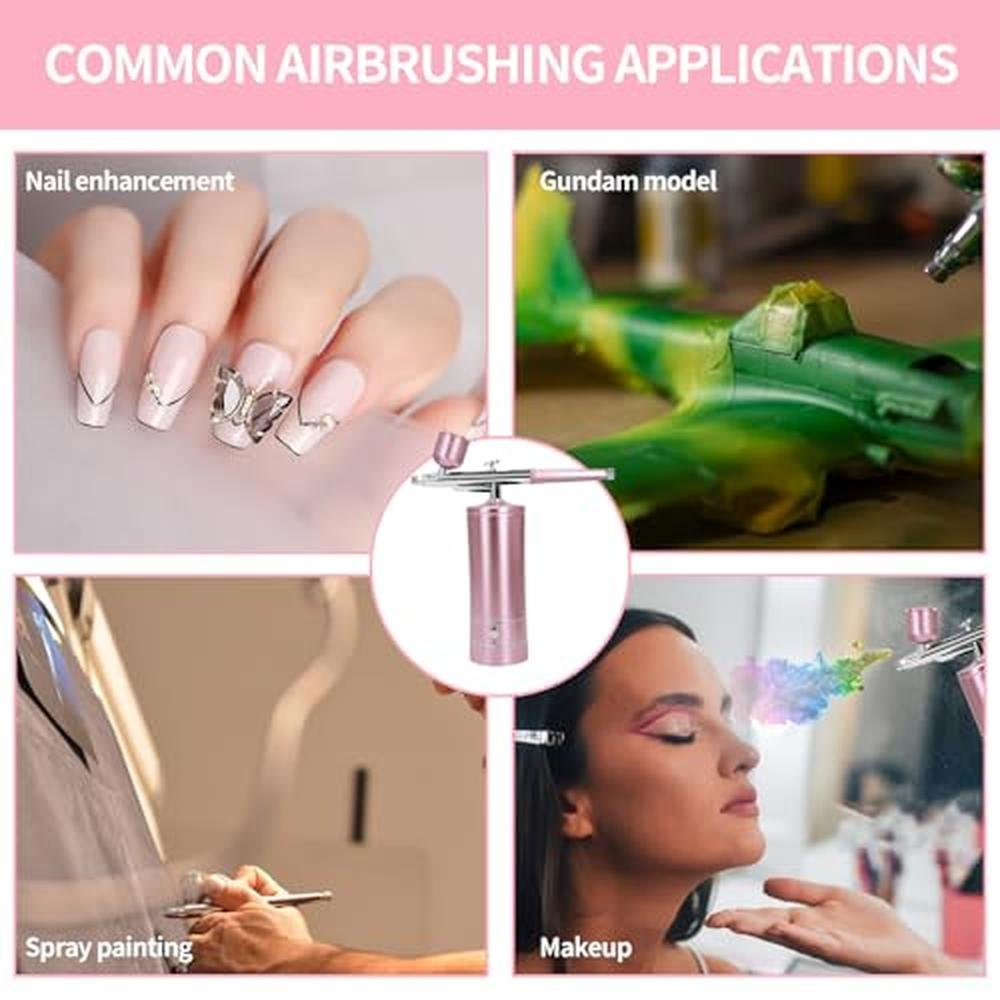 Air Brush Kit: Premium Airbrush Kit with Air Compressor – Side View