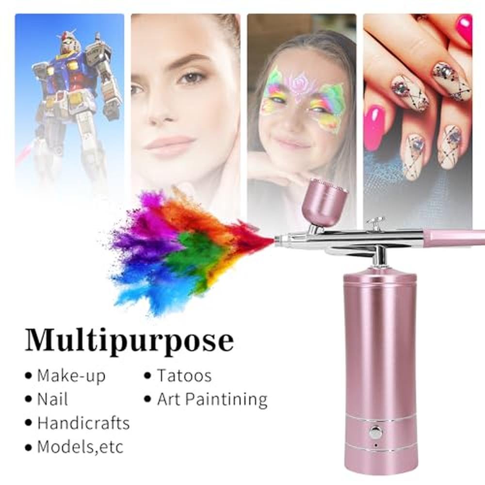 Air Brush Kit: Premium Airbrush Kit with Air Compressor – In Use