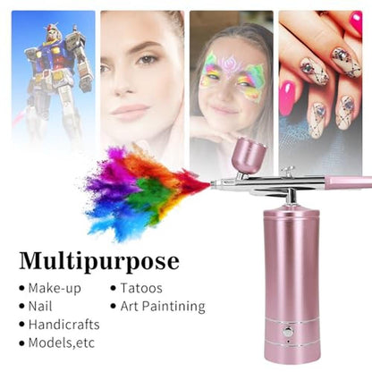 Air Brush Kit: Premium Airbrush Kit with Air Compressor – In Use