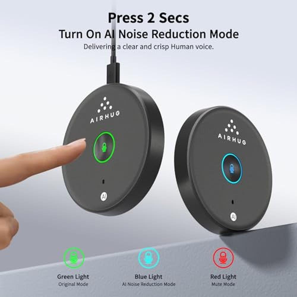 Airhug Microphone: Airhug USB Microphone Omnidirectional – Close-up Detail