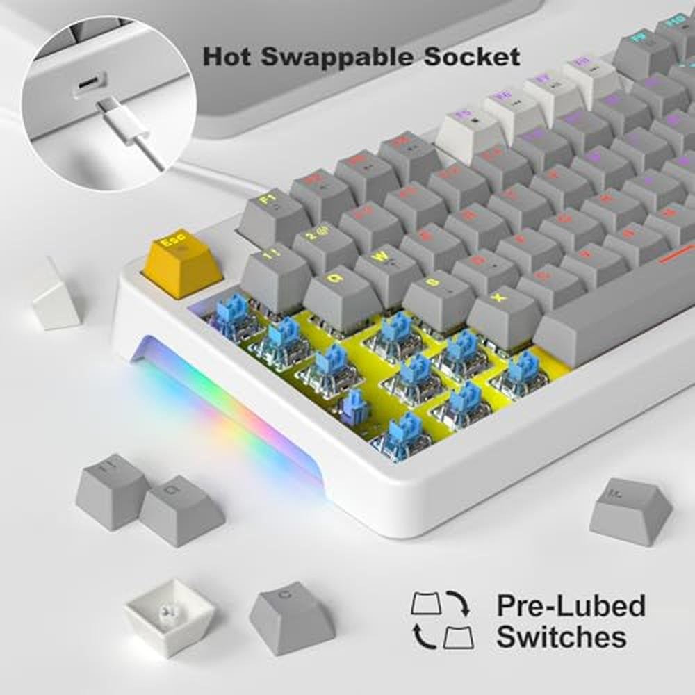 AK96 Smart Mechanical Keyboard – Side View