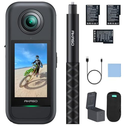360 Akaso: Akaso 360 Weatherproof 360 Action Camera Creator – Front View