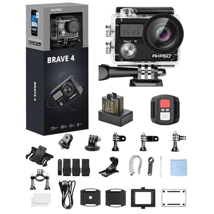 Camera Akaso: Akaso Brave 4 Action Camera 4K 30FPS Ultra HD – Front View