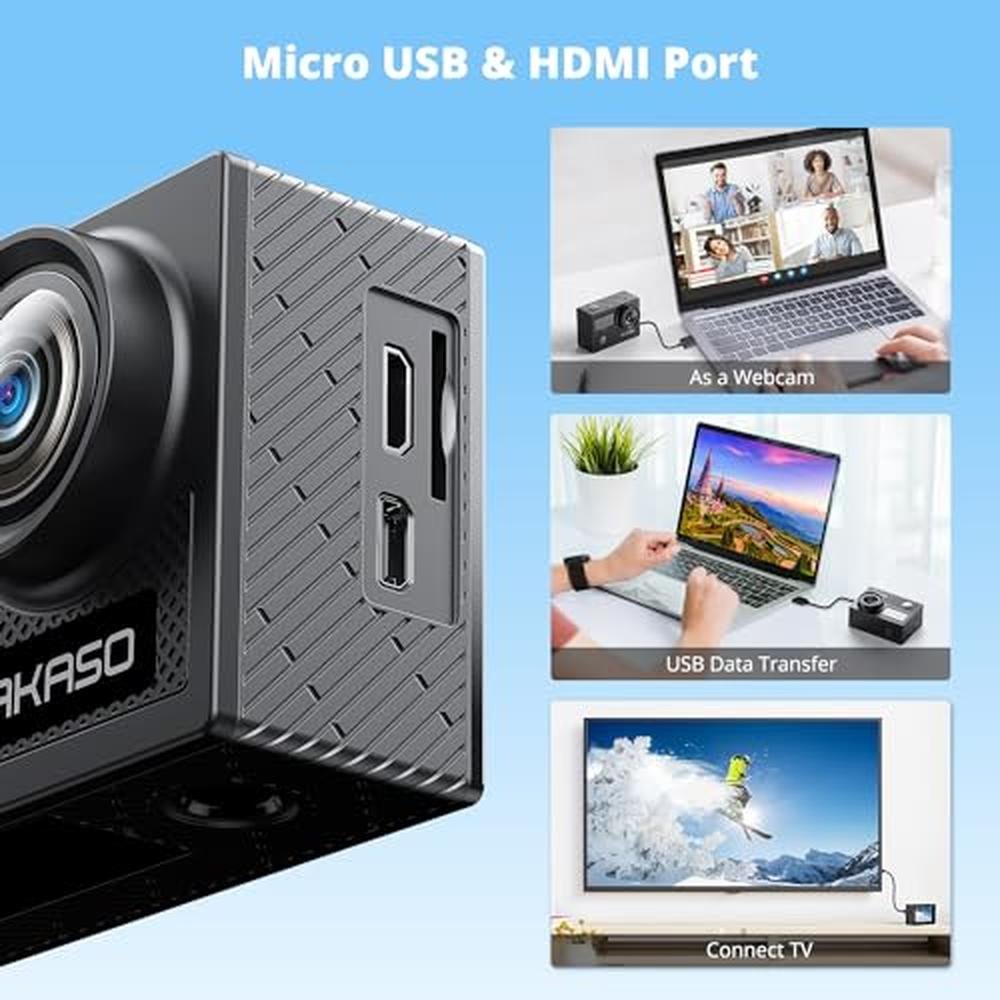 Camera Akaso: Akaso Brave 4 Action Camera 4K 30FPS Ultra HD – In Use
