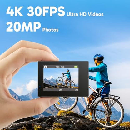Action Camera: AKASO Brave 4 4K30FPS 20MP Ultra HD – Close-up Detail