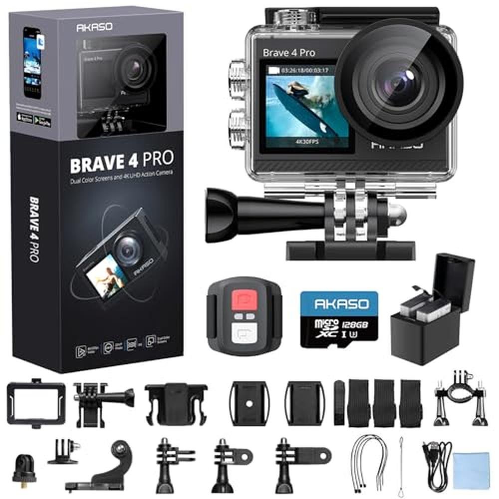 Camera Akaso: Akaso Brave 4 Pro 4K30 Action Camera – Front View