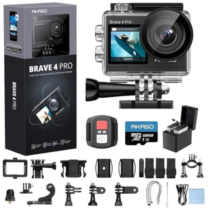 Camera Akaso: Akaso Brave 4 Pro 4K30 Action Camera – Front View