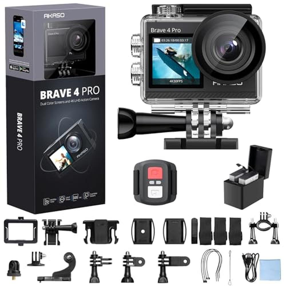 Camera Underwater: AKASO Brave 4 Pro 4K30FPS Action Camera – Front View