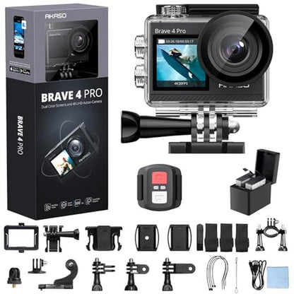 Camera Underwater: AKASO Brave 4 Pro 4K30FPS Action Camera – Front View