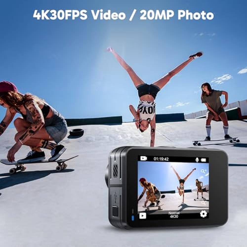 Camera Akaso: AKASO Brave 7 LE 4K30fps Action Camera – Side View