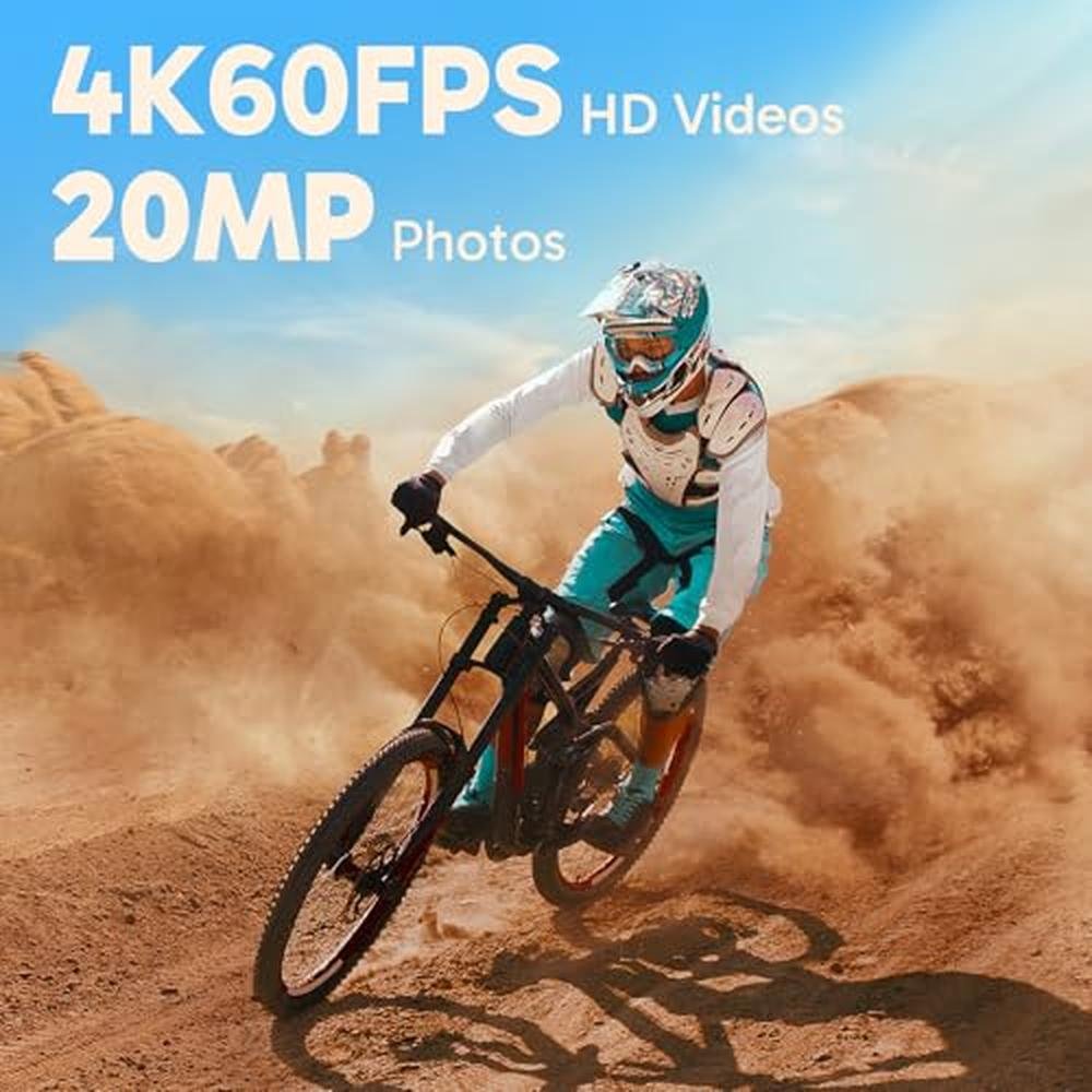 Action Camera: AKASO Brave 8 Lite 4K60 Waterproof – Side View