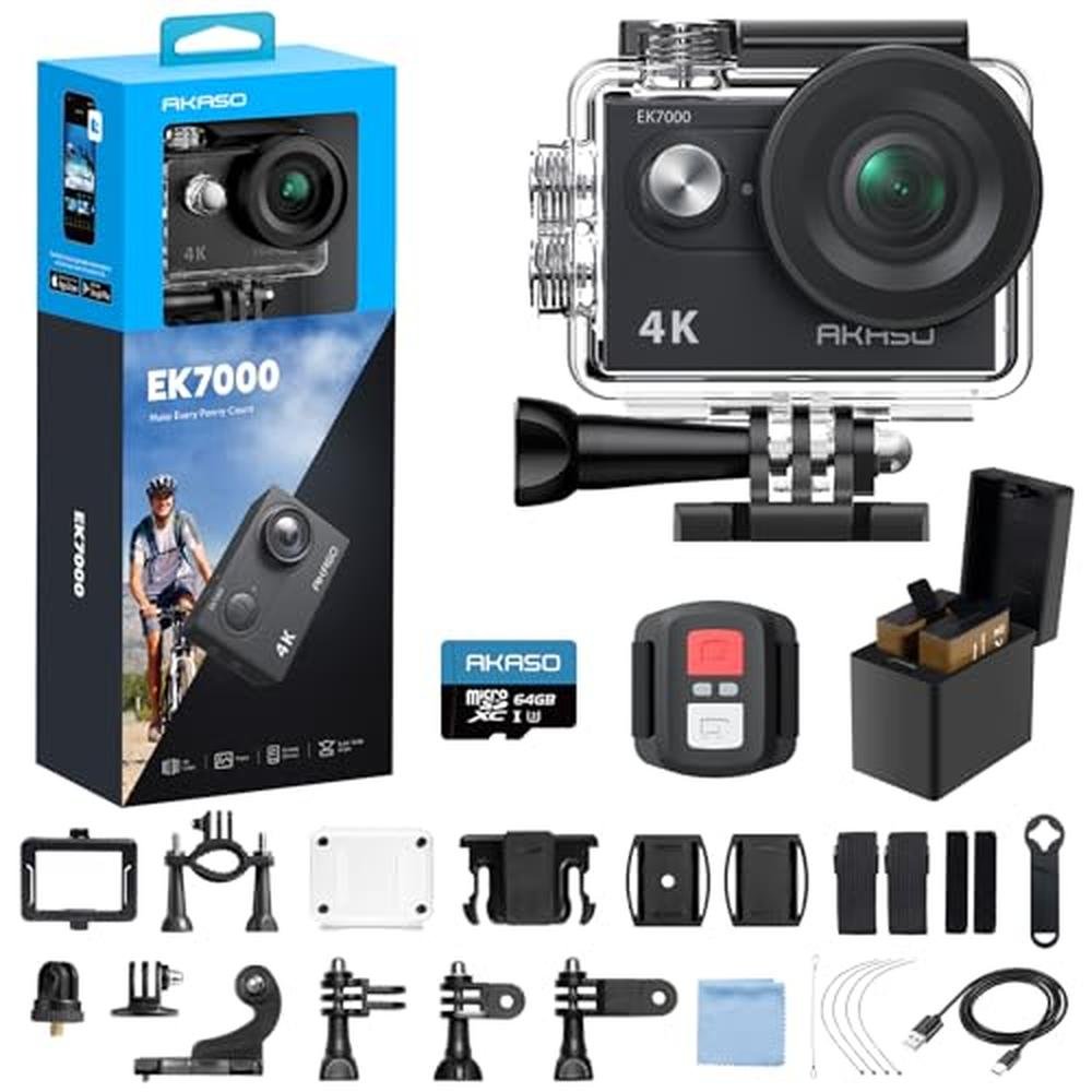 Camera Akaso: AKASO EK7000 4K30fps Action Camera – Front View