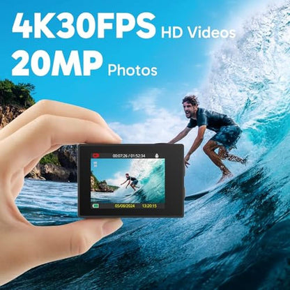 Camera Akaso: AKASO EK7000 4K30fps Action Camera – Side View