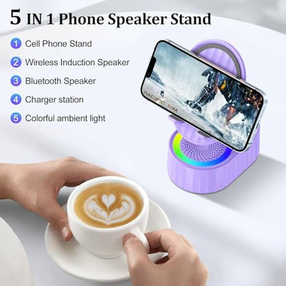 AKLLCCR Wireless Induction Audio Bluetooth Speaker – Side View