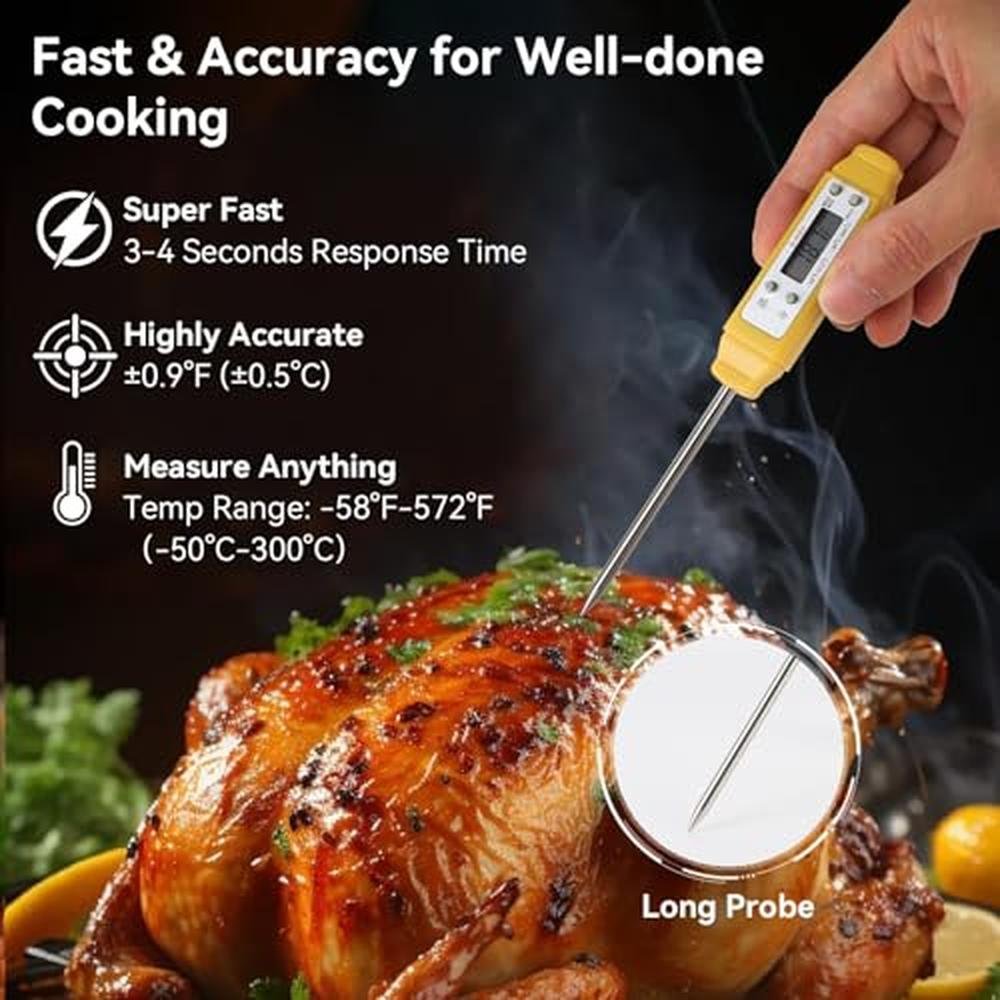 Thermometer Akozon: Akozon Digital Food Thermometer – Side View