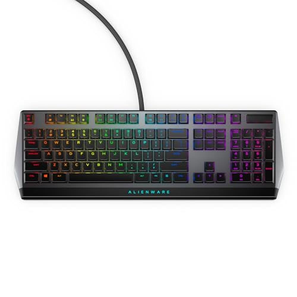 Low Profile: Alienware AW510K AlienFX Per-Key RGB LED Color – Front View