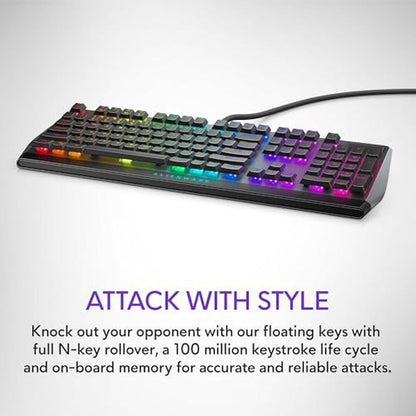 Low Profile: Alienware AW510K AlienFX Per-Key RGB LED Color – Close-up Detail