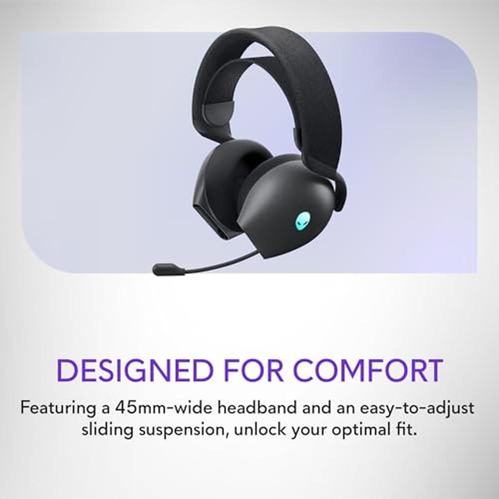 Alienware Tri-Mode Wireless Gaming Headset AW725H – Side View