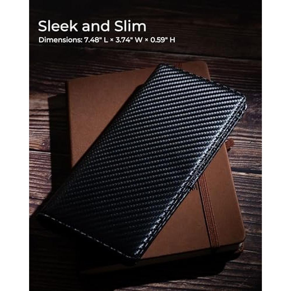 Alldaily Bifold: Slim Long Wallet for Men – Side View