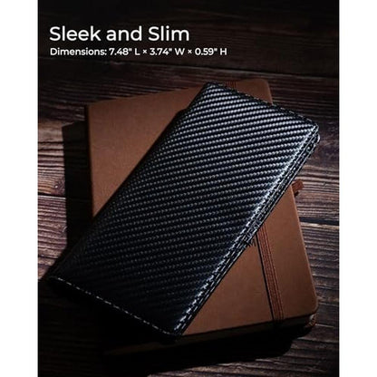 Alldaily Bifold: Slim Long Wallet for Men – Side View