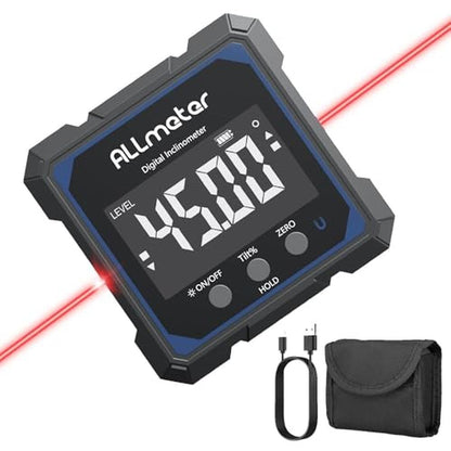 Digital Level: ALLmeter USB-C Rechargeable Digital Angle – Front View