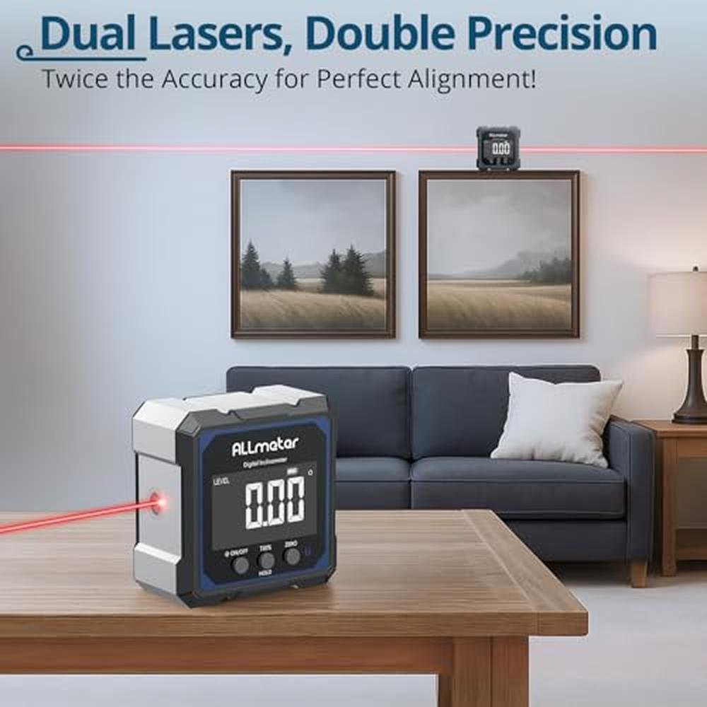 Digital Level: ALLmeter USB-C Rechargeable Digital Angle – Side View