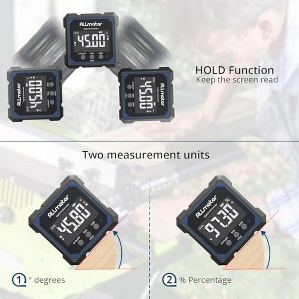 Digital Level: ALLmeter USB-C Rechargeable Digital Angle – In Use
