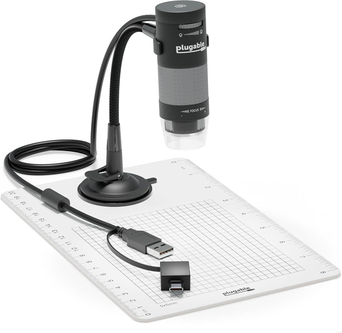 Plugable USB Digital Microscope 250x – Front View