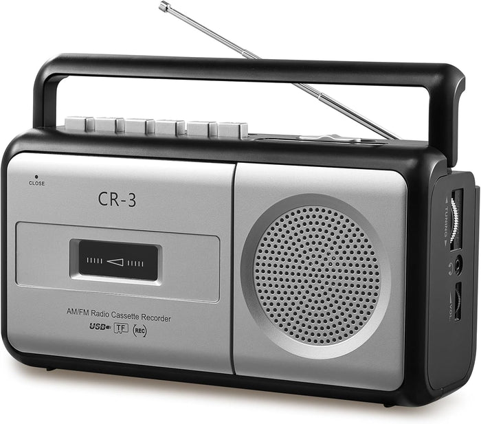 Portable Cassette Player Boombox AM/FM Radio Stereo – Front View