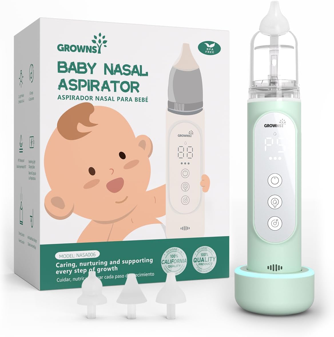 GROWNSY Nasal Aspirator for Baby – Front View