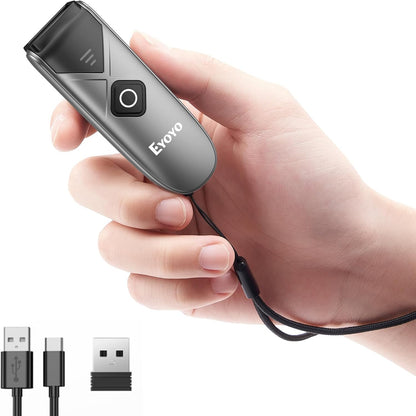 Eyoyo Bluetooth 2D&1D Barcode Scanner – Front View